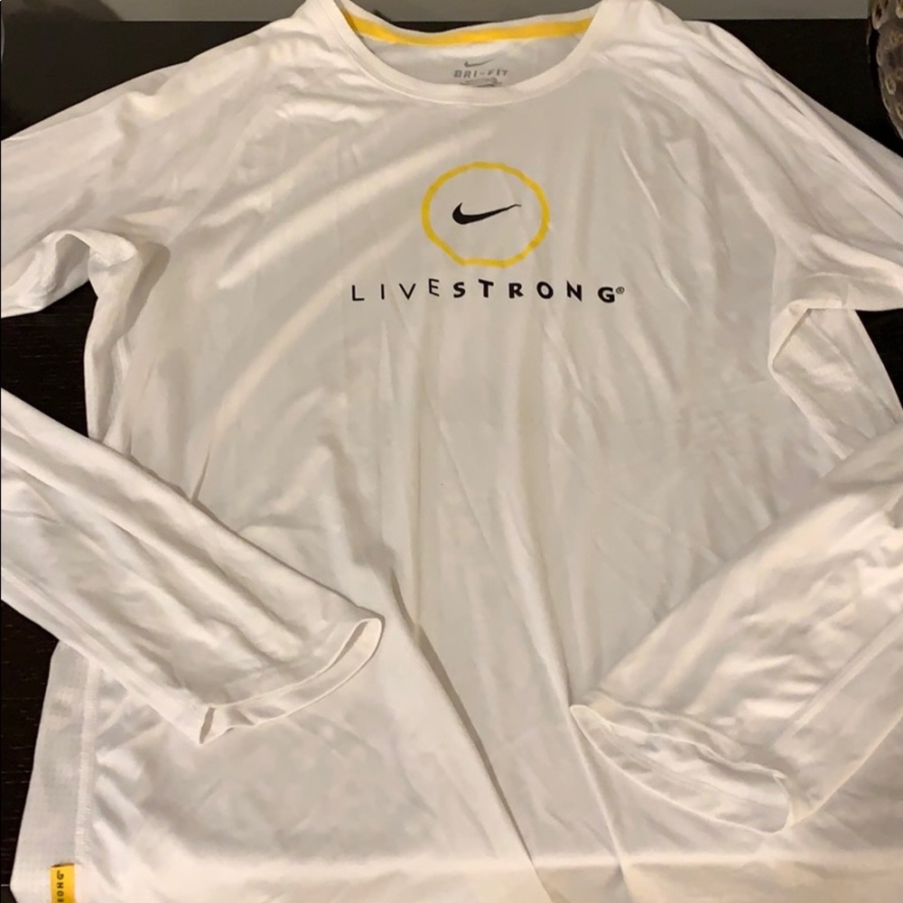 Long sleeve white t-shirt